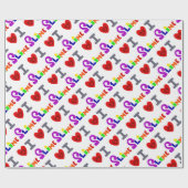 おもしろいなI愛粘着物の芸術 ラッピングペーパー (フラット)