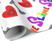 おもしろいなI愛粘着物の芸術 ラッピングペーパー (ロールコーナー)