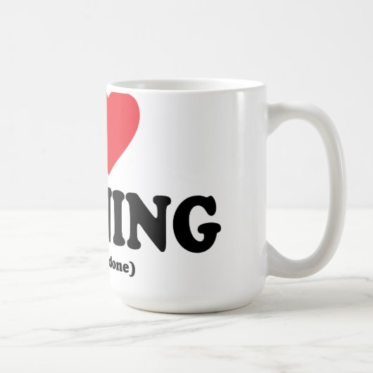 おもしろいなi愛連続したマグ コーヒーマグカップ (右)