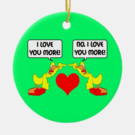 おもしろいなI愛 セラミックオーナメント (正面)