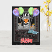 おもしろいなJailbirdのバースデー・カード カード (黄色い花)