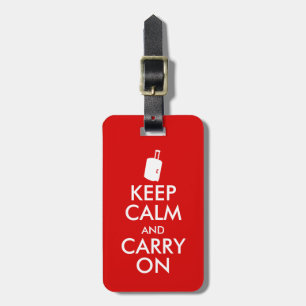 おもしろいなKeep Calm and Carry Onの荷物のラベルのスーツケース ラゲッジタグ