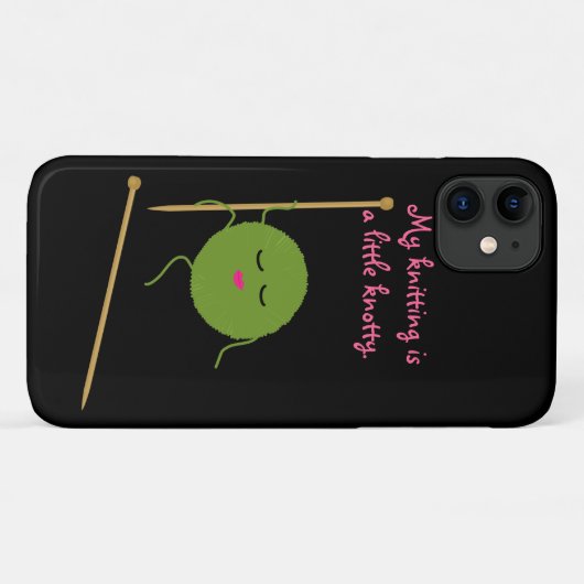 おもしろいなKnotty編機械 Case-Mate iPhoneケース (裏面(横))