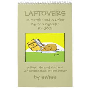 おもしろいなLaftoversの食糧漫画のカレンダー カレンダー