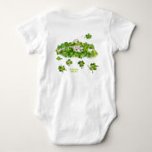 おもしろいなLeprochaun St. Patricks日のベビー ベビーボディスーツ (裏面)