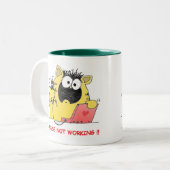 おもしろいなLOLの猫およびマウス ツートーンマグカップ (正面左)