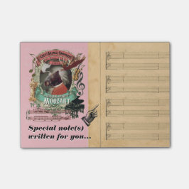 おもしろいなMoozartモーツァルトのクラシック音楽のパロディ ポストイット