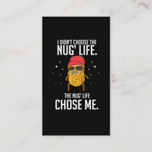 おもしろいなNugの生命デザインのチキン・ナゲット 名刺