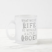 おもしろいなOboe音楽引用文 フロストグラスマグカップ (左)