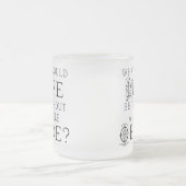 おもしろいなOboe音楽引用文 フロストグラスマグカップ (中央)