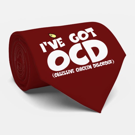 おもしろいなOCDの鶏 ネクタイ (ロール)