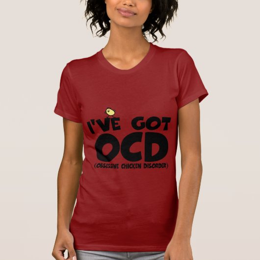 おもしろいなOCDの鶏 Tシャツ (正面)