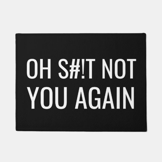 おもしろいなOh S#! T再度ない ドアマット (正面)