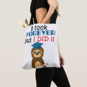 おもしろいなPhDの修士号の卒業のトートの人 トートバッグ (クローズアップ)