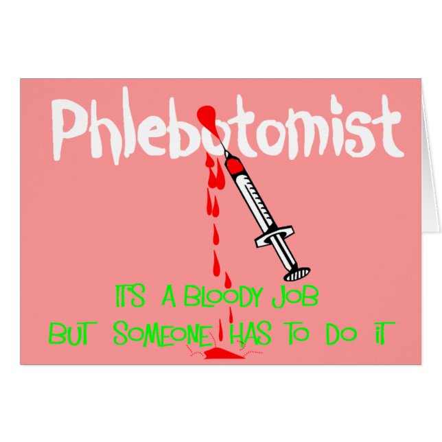 おもしろいなPhlebotomistのTシャツ及びギフト (正面横)