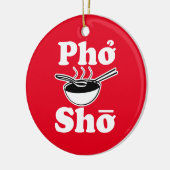 おもしろいなPho Shoのクリスマスのオーナメント セラミックオーナメント (左)
