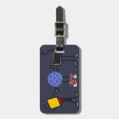 おもしろいなPickleballのマンガのキャラクタ ラゲッジタグ (正面縦)