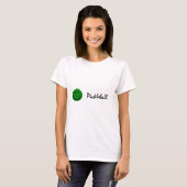 おもしろいなPickleballの緑の顔 Tシャツ (正面フル)