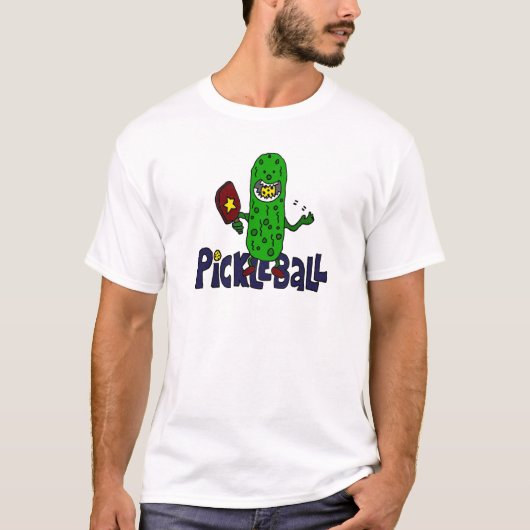 おもしろいなPickleballモンスターの漫画 Tシャツ (正面)