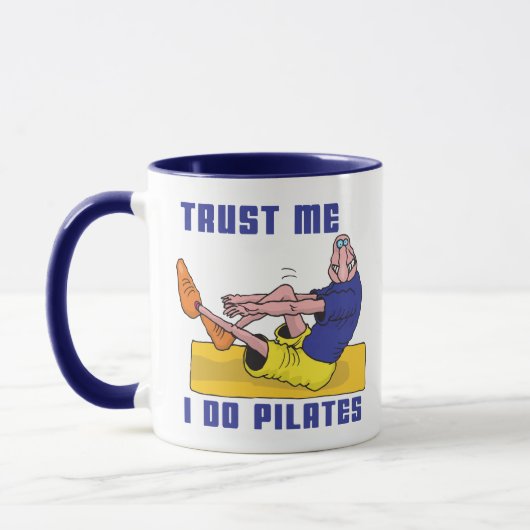 おもしろいなPilates マグカップ (左)