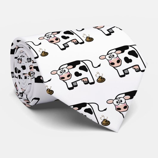 おもしろいなPooping牛タイ ネクタイ (ロール)