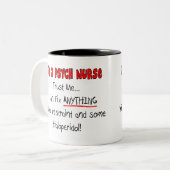 おもしろいなPsychのナースのギフト ツートーンマグカップ (正面左)