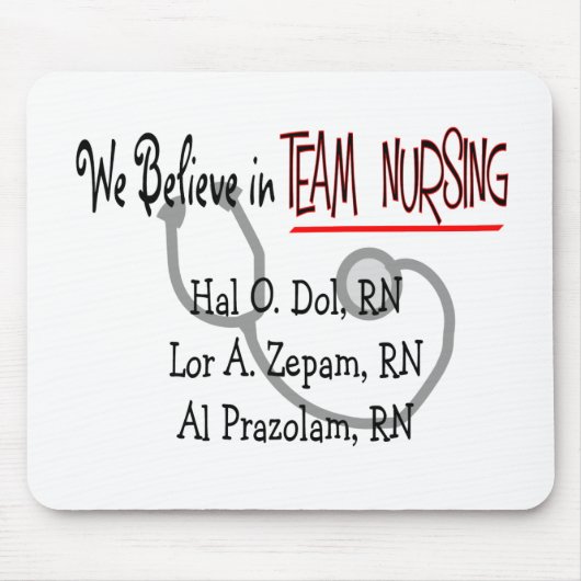 おもしろいなPsychのナースのTシャツおよびギフト マウスパッド (正面)
