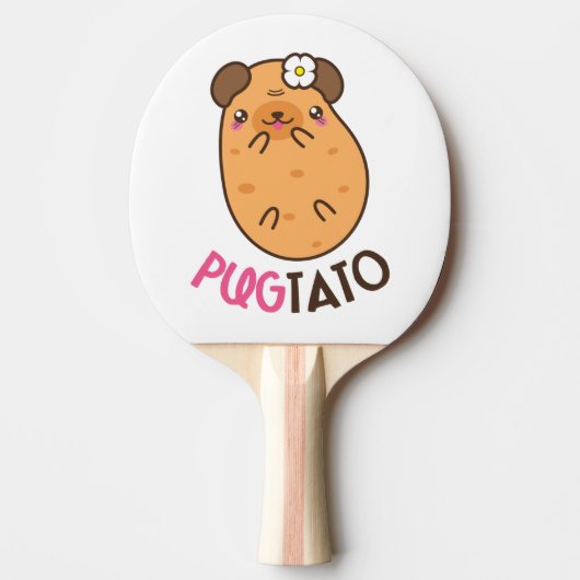 おもしろいなPugtato 卓球ラケット (正面)