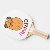 おもしろいなPugtato 卓球ラケット (横)
