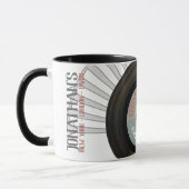 おもしろいなRetroカラオケ王のレコード マグカップ (左)