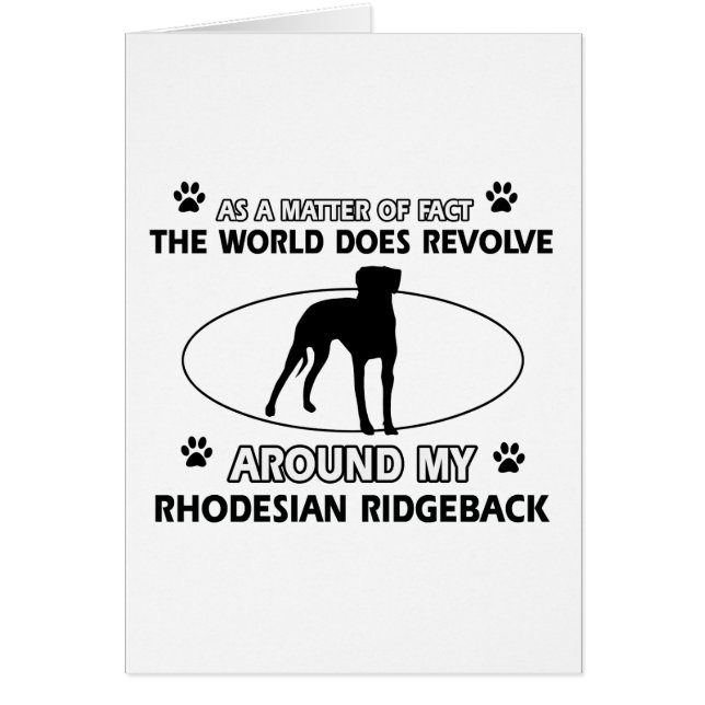 おもしろいなRHODESIAN RIDGEBACKのデザイン (正面)