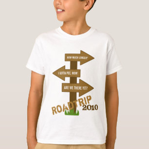 おもしろいなRoadtripのカスタマイズ可能な子供のTシャツ Tシャツ
