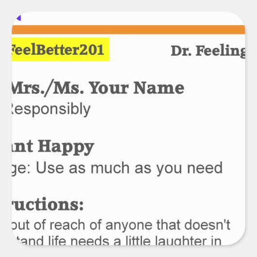 おもしろいなrxの規定 スクエアシール (正面)