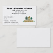 おもしろいなSasquatchingのサスカッチのハンター 名刺 (正面/裏面)