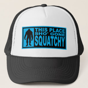 おもしろいなSHOによって行くSQUATCHYの帽子-ビッグフットを見つけること キャップ