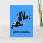 おもしろいなskydiving カード (裏面)