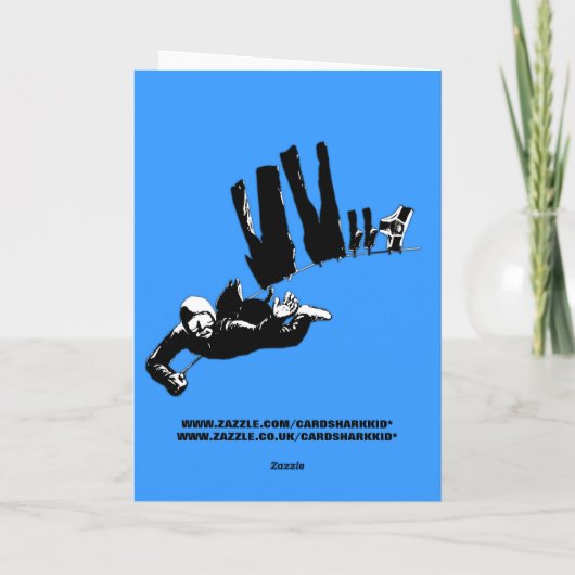 おもしろいなskydiving カード (裏面)