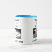 おもしろいなSnarly犬のライオンの一見 マグカップ (中央)