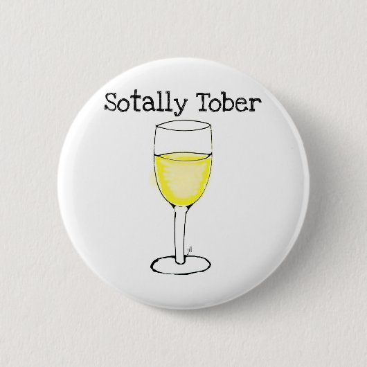 おもしろいなSOTALLY TOBERのワイングラス 缶バッジ (正面)