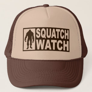 おもしろいなSQUATCHの腕時計の帽子-デラックスな見つけるビッグフット キャップ