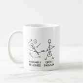おもしろいなStickmanのギターアセンブリ コーヒーマグカップ (左)