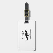 おもしろいなTレックスのタイプ1の糖尿病おもしろいなT1Dの糖尿病患者 ラゲッジタグ (正面縦)