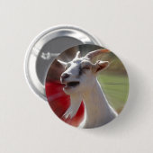 おもしろいなTallkingのヤギの写真 缶バッジ (正面&裏面)