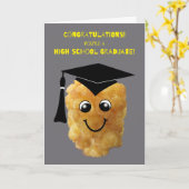 おもしろいなTaterの幼児の高校卒業のおめでとう カード (黄色い花)