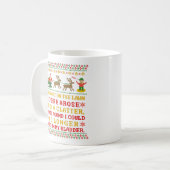 おもしろいなTwasユーモアのあるなクリスマスの前の夜 コーヒーマグカップ (正面左)