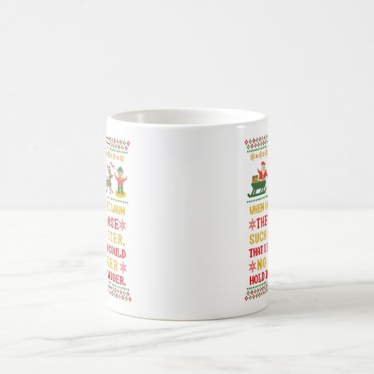 おもしろいなTwasユーモアのあるなクリスマスの前の夜 コーヒーマグカップ (中央)