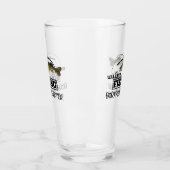 おもしろいなWalleyeの魚釣りの人の食料雑貨ショッピングの引用文 タンブラーグラス (左)