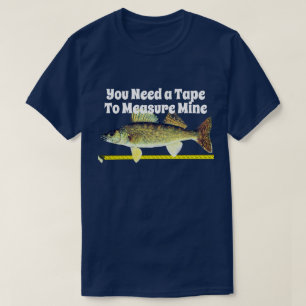 おもしろいなWalleyeパイクおよび巻尺 Tシャツ