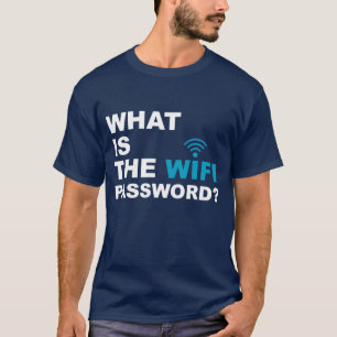 おもしろいなWIFIパスワードはである何 Tシャツ