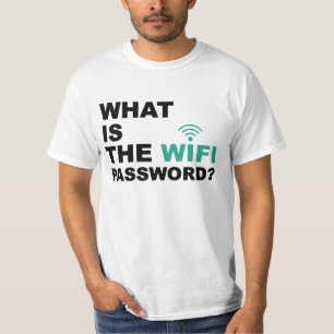 おもしろいなWIFIパスワードはである何 Tシャツ